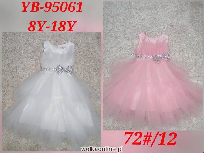 Sukienka dziewczęca YB-95061 1 kolor  8-18