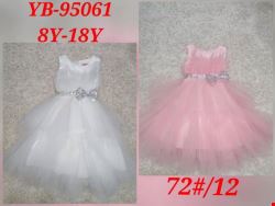 Sukienka dziewczęca YB-95061 1 kolor  8-18