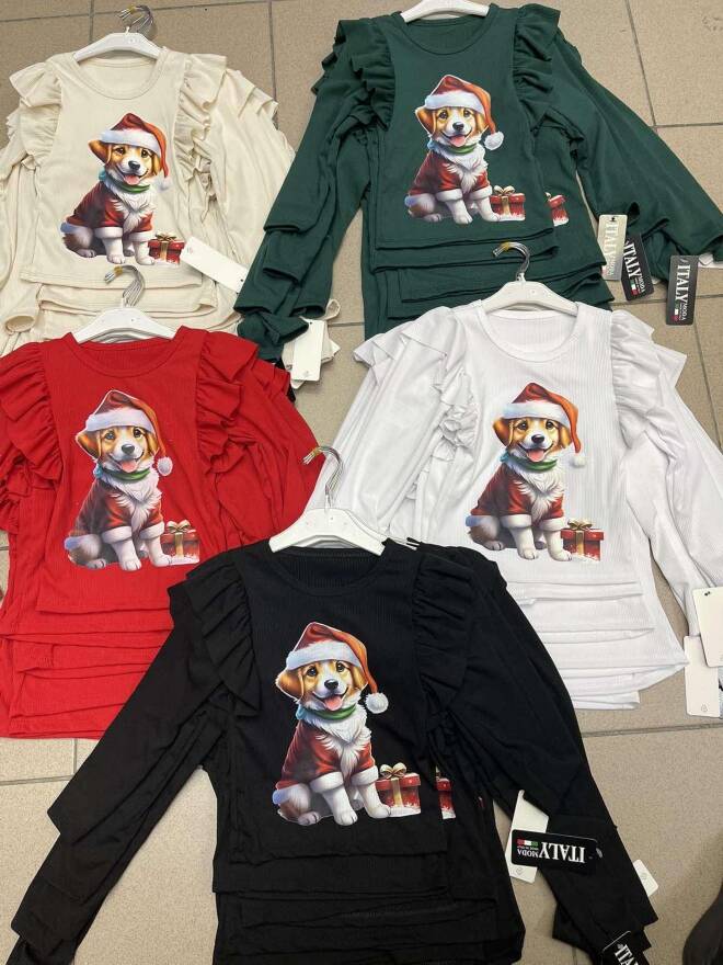 Bluzka dziewczęca 9677 1 kolor  4-14