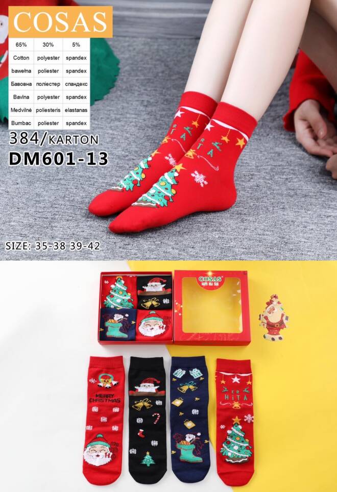 Skarpety damskie DM601-13 MIX KOLOR  35-42