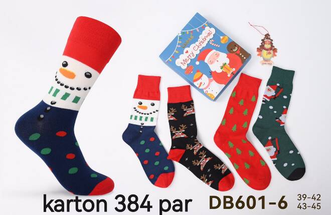 Skarpety męskie  DB601-6 MIX KOLOR  39-45