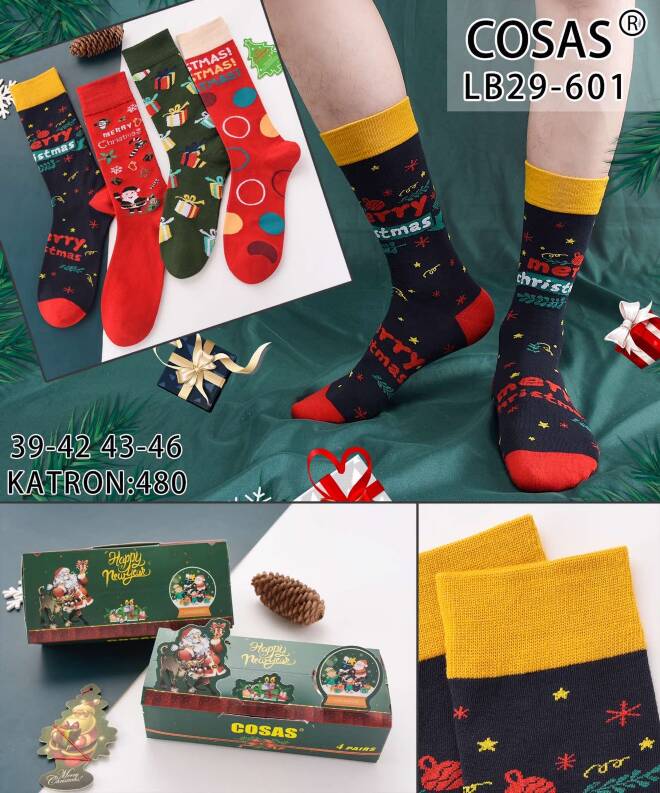 Skarpety męskie  LB29-601 MIX KOLOR  39-46