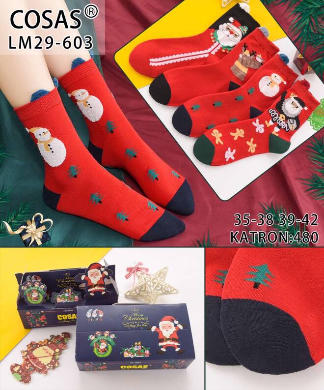 Skarpety damskie LM29-603 MIX KOLOR  35-42 1