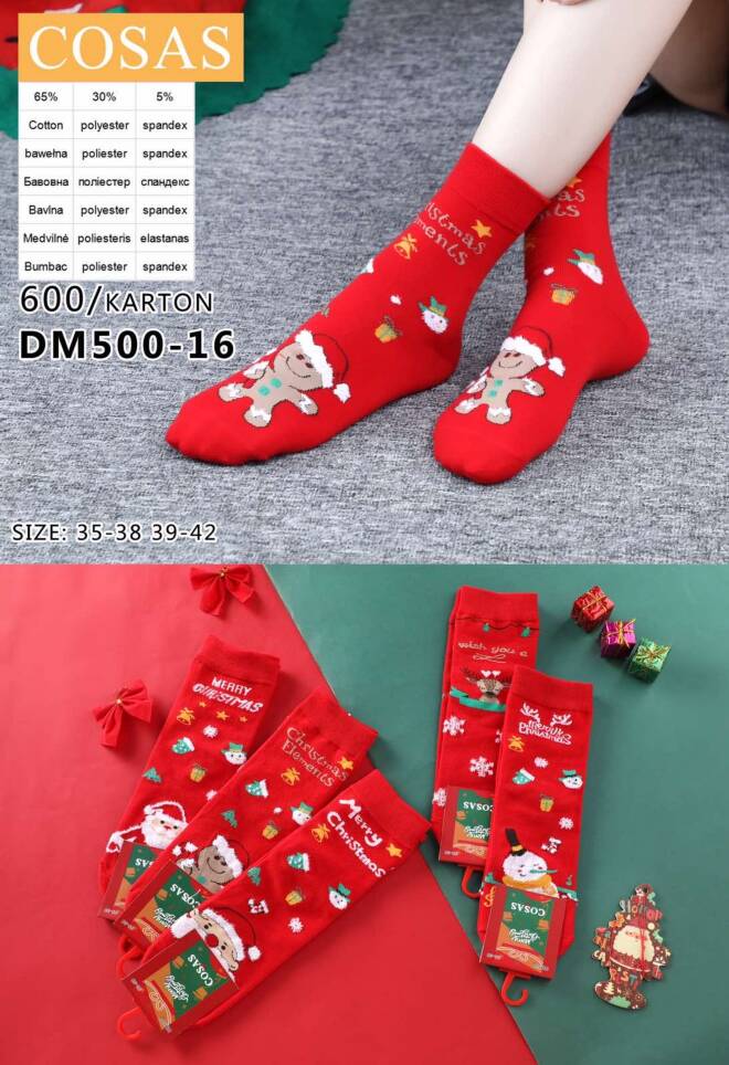 Skarpety damskie DM500-16 MIX KOLOR  35-42