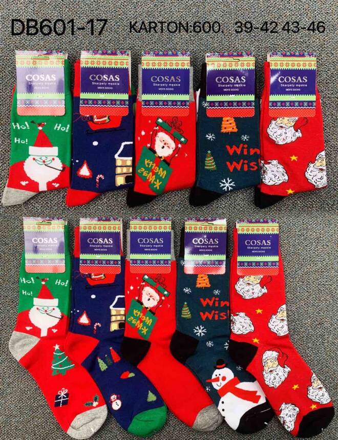 Skarpety męskie  DB601-17 MIX KOLOR  39-46