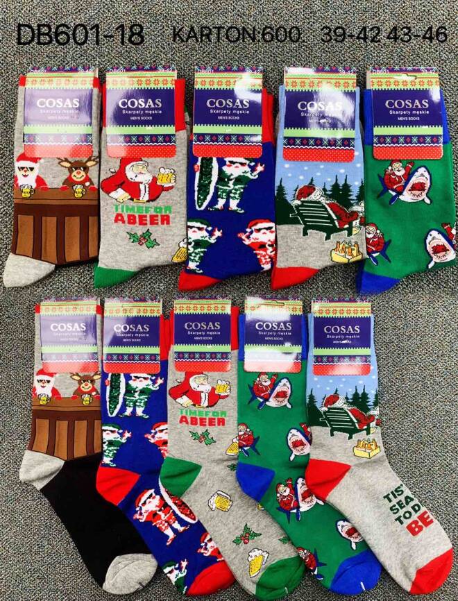 Skarpety męskie  DB601-18 MIX KOLOR  39-46 1