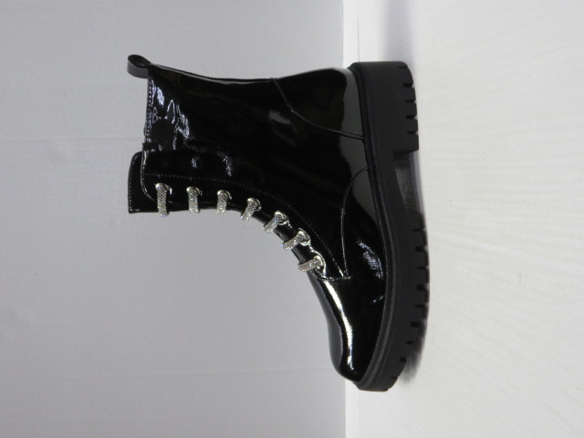 Botki damskie SA165-1 BLACK 36-41 OCIEPLANE