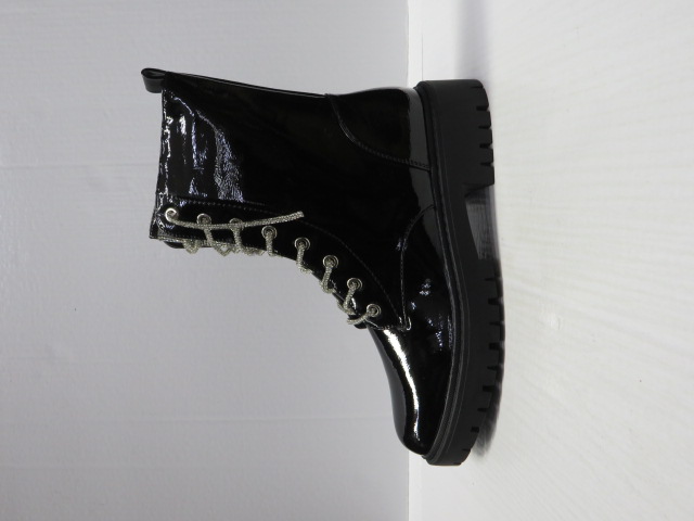 Botki damskie SA163-1 BLACK 36-41 OCIEPLANE