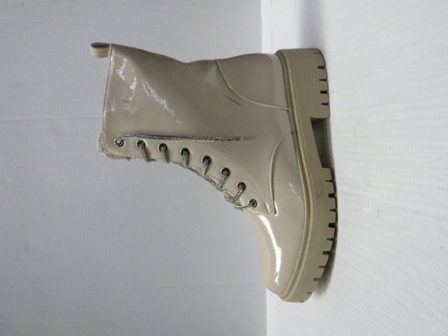 Botki damskie SA163-2 BEIGE 36-41 OCIEPLANE