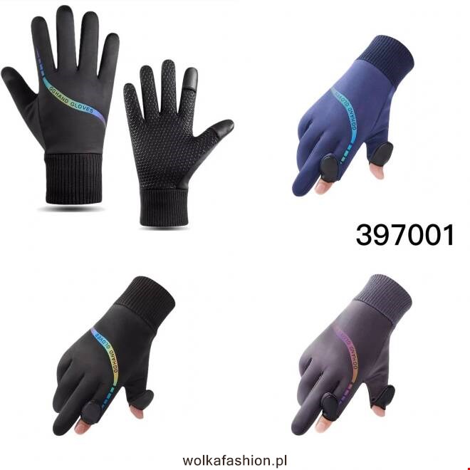 Rękawiczki narciarskie męskie 397001 MIX KOLOR  Standard 1