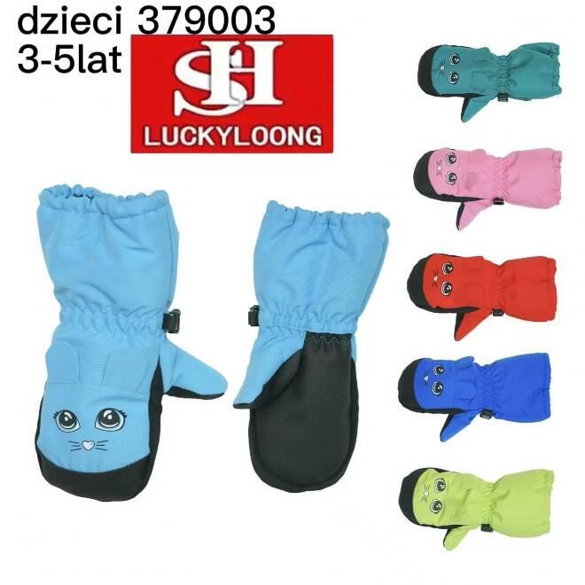 Rękawiczki narciarskie dziecięce 379003 MIX KOLOR  3-5 1