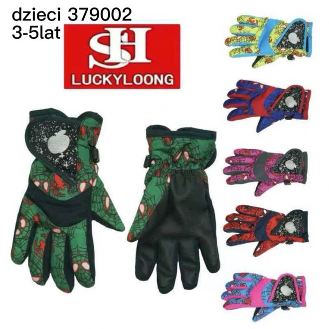 Rękawiczki narciarskie dziecięce 379002 MIX KOLOR  3-5 1