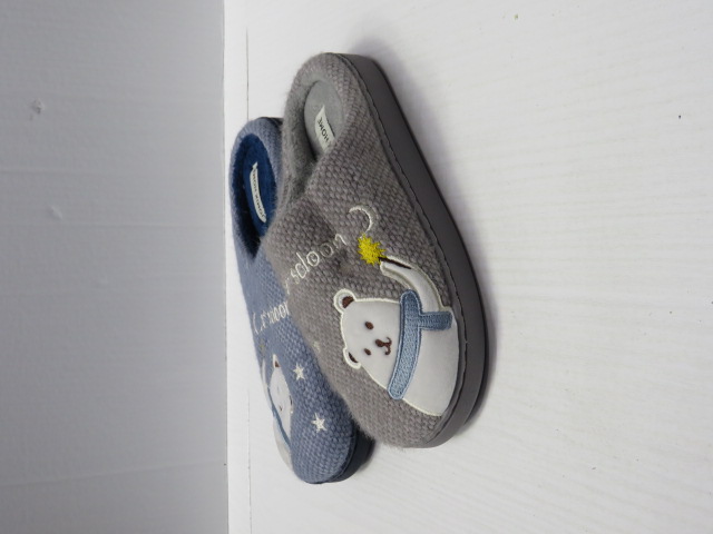 Kapcie Damskie MD8531 NAVY/GREY/ORANGE 36-41