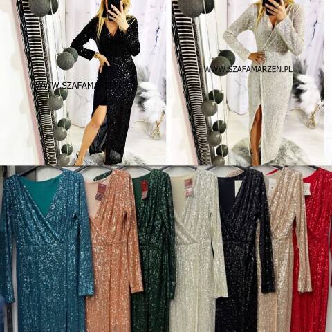 Sukienka damskie 9921 Mix kolor Standard (Towar Włoskie) 1