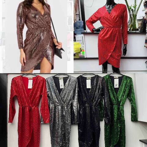 Sukienka damskie 9923 Mix kolor Standard (Towar Włoskie)