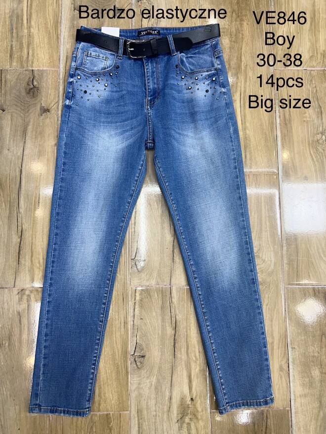 Jeansy damskie VE846 1 kolor  30-38 1