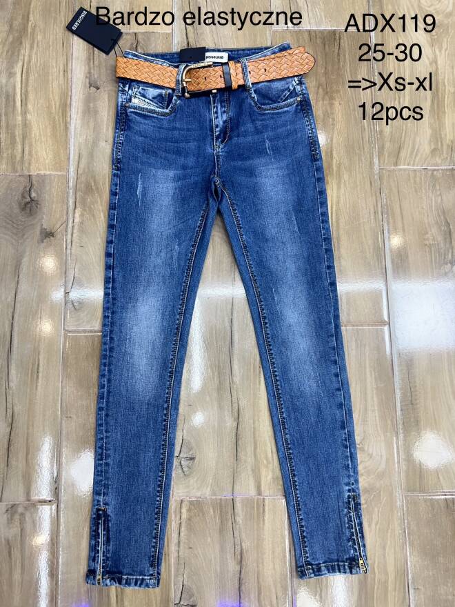 Jeansy damskie ADX119 1 kolor  XS-XL