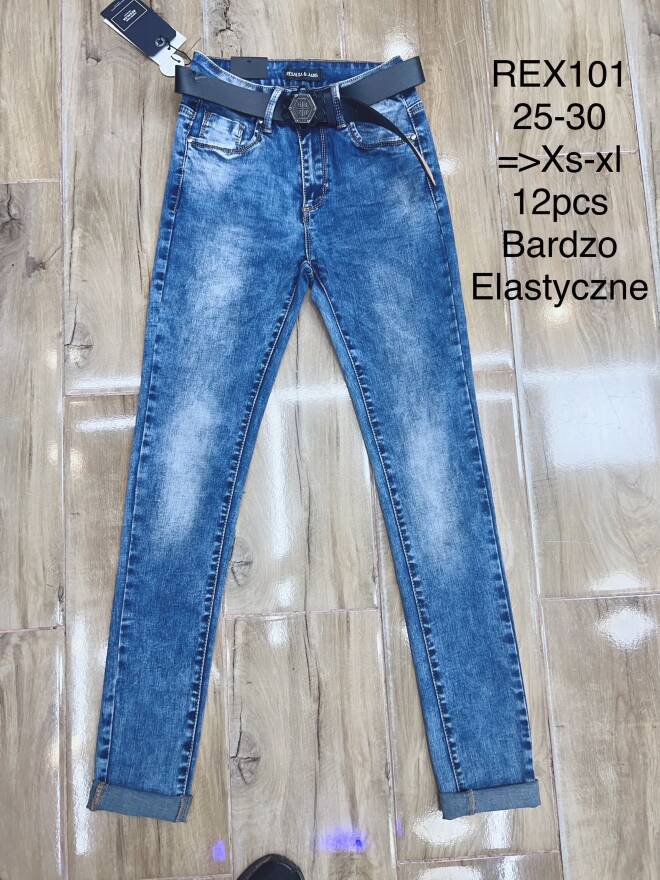 Jeansy damskie REX101 1 kolor  XS-XL 1