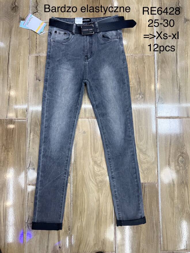 Jeansy damskie RE6428 1 kolor  XS-XL 1