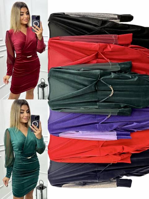 Sukienka damskie 9990 Mix kolor Standard (Towar Włoskie)