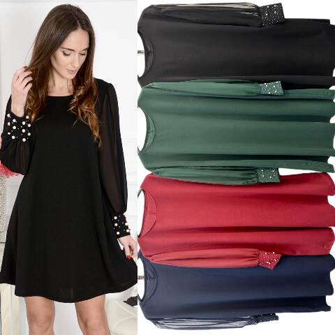 Sukienka damskie 9993 Mix kolor Standard (Towar Włoskie)