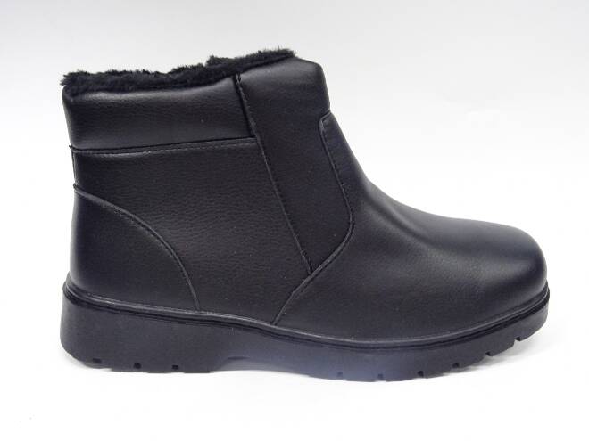 Botki Męskie  A12 BLACK 40-46 OCIEPLANE