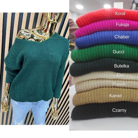 Sweter damskie 2427 Mix kolor Standard