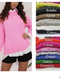 Sweter damskie 2421 Mix kolor Standard