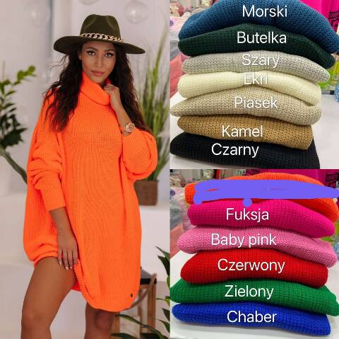 Sweter damskie 2429 Mix kolor Standard 1