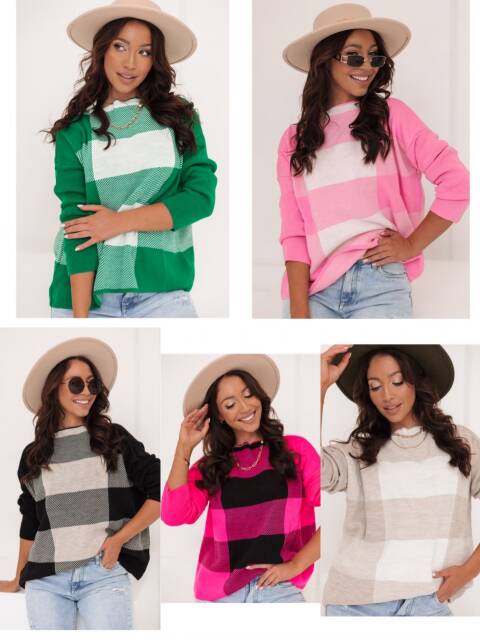 Sweter damskie 2430 Mix kolor Standard 1
