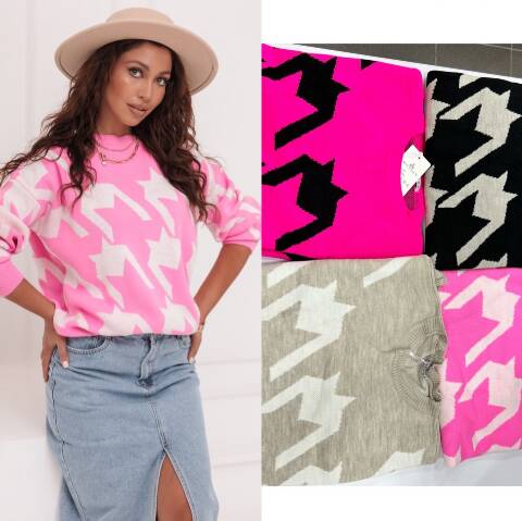 Sweter damskie 2431 Mix kolor Standard