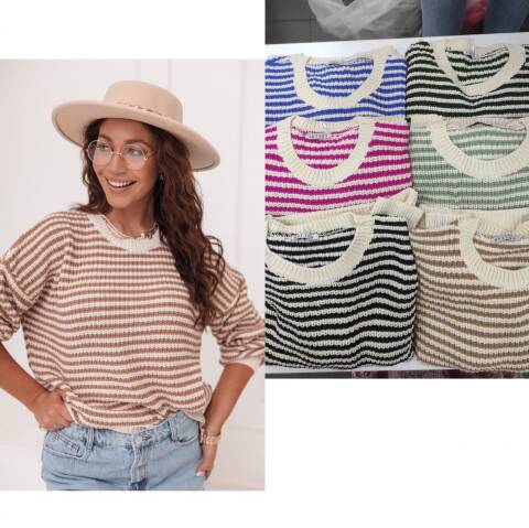 Sweter damskie 2432 Mix kolor Standard