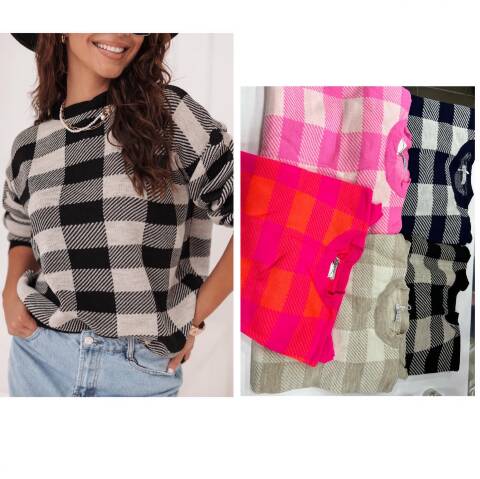 Sweter damskie 2434 Mix kolor Standard