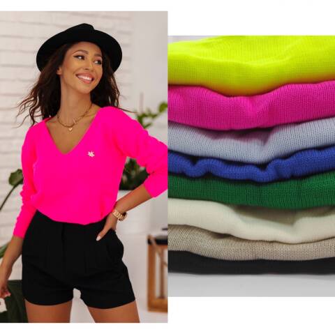 Sweter damskie 2430 Mix kolor Standard (Towar Tureckie) 1