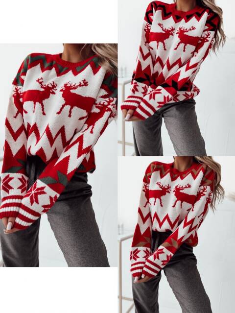 Sweter damskie 2438 Mix kolor Standard (Towar Tureckie) 1