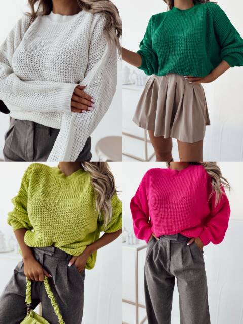 Sweter damskie 2440 Mix kolor Standard (Towar Tureckie) 1
