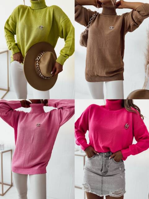Sweter damskie 2441 Mix kolor Standard (Towar Tureckie) 1