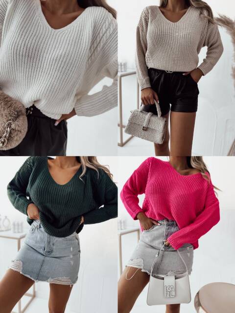 Sweter damskie 2442 Mix kolor Standard (Towar Tureckie) 1