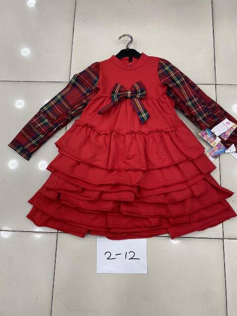 Sukienki dziewczęce 2671 1 kolor 2-12 1