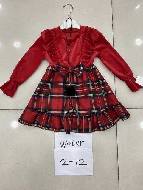 Sukienki dziewczęce 2673 1 kolor 2-12