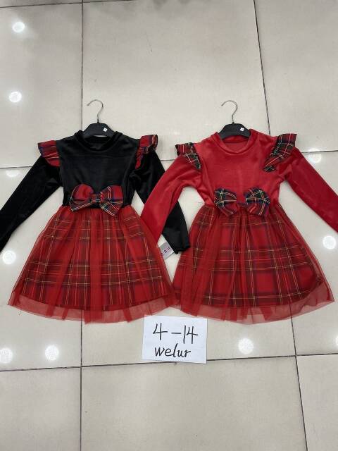 Sukienki dziewczęce 2677 1 kolor 4-14 1