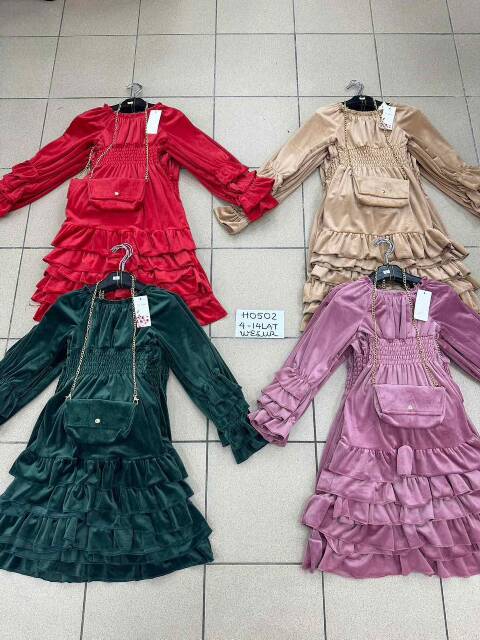 Sukienki dziewczęce 2678 1 kolor 4-14 1