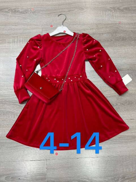 Sukienki dziewczęce 2681 1 kolor 4-14