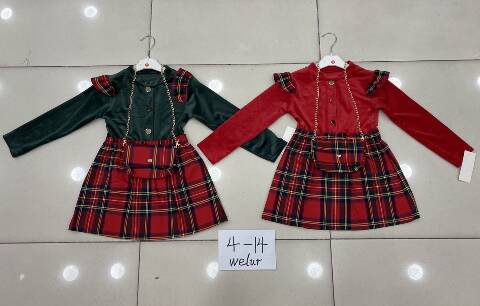 Sukienki dziewczęce 2686 1 kolor 4-14