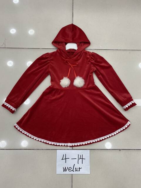 Sukienki dziewczęce 2687 1 kolor 4-14