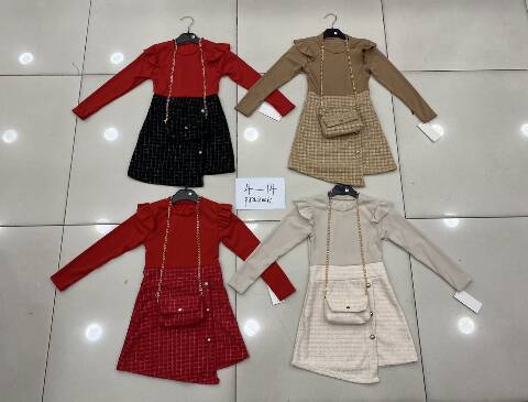 Sukienki dziewczęce 2688 1 kolor 4-14