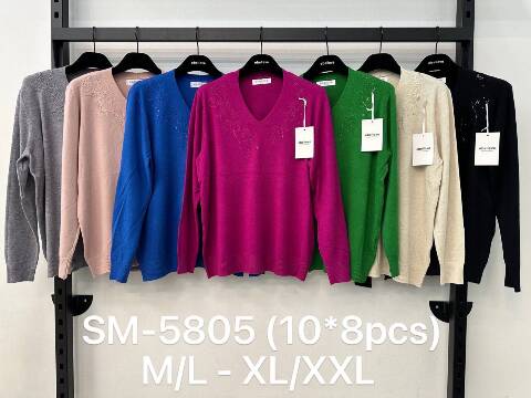 Sweter damskie SM-5805 Mix kolor M-2XL 1
