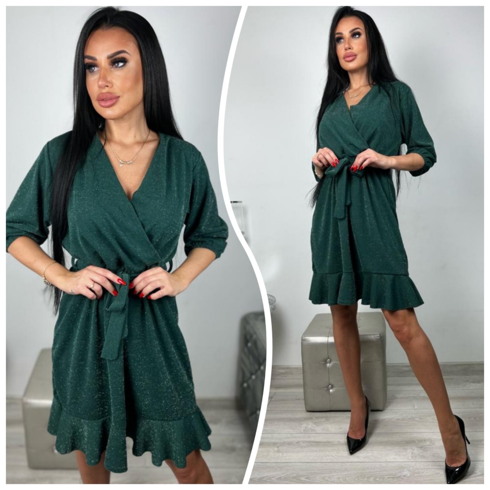 Sukienka damskie 3313 1 kolor L-3XL (Towar Ploskie)