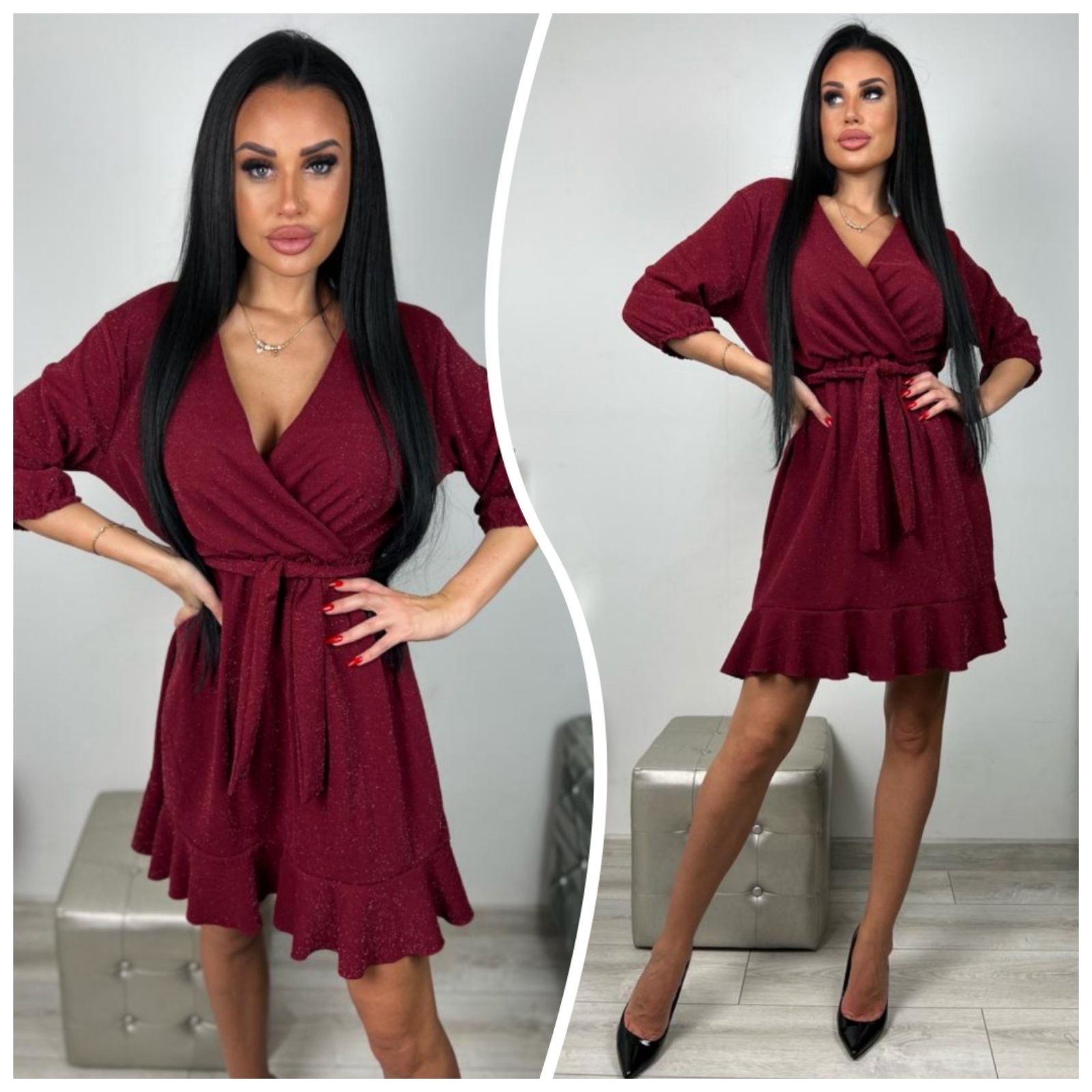 Sukienka damskie 3315 1 kolor L-3XL (Towar Ploskie)