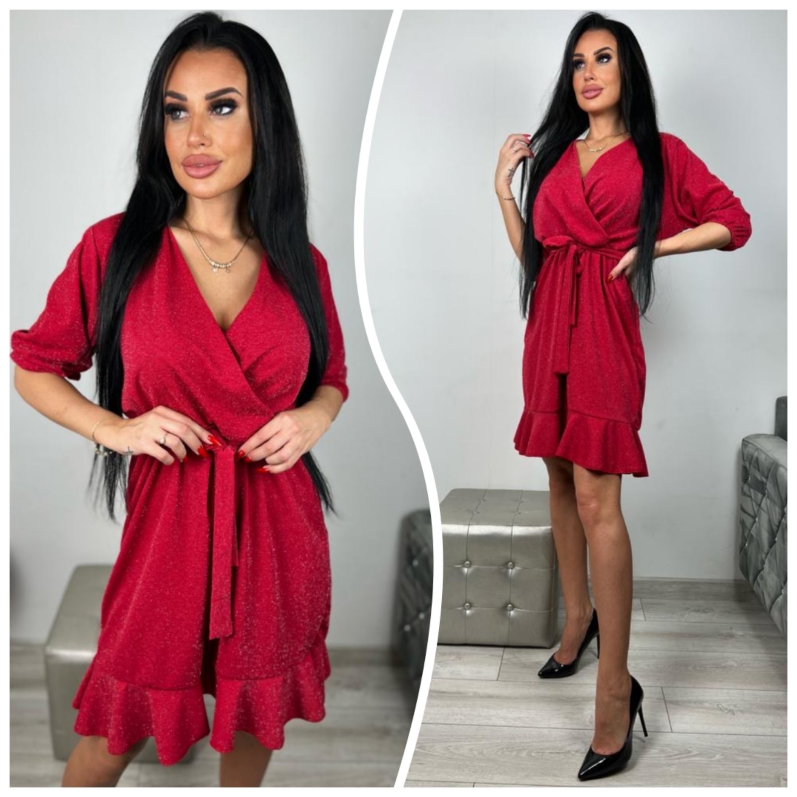 Sukienka damskie 3318 1 kolor L-3XL (Towar Ploskie) 1